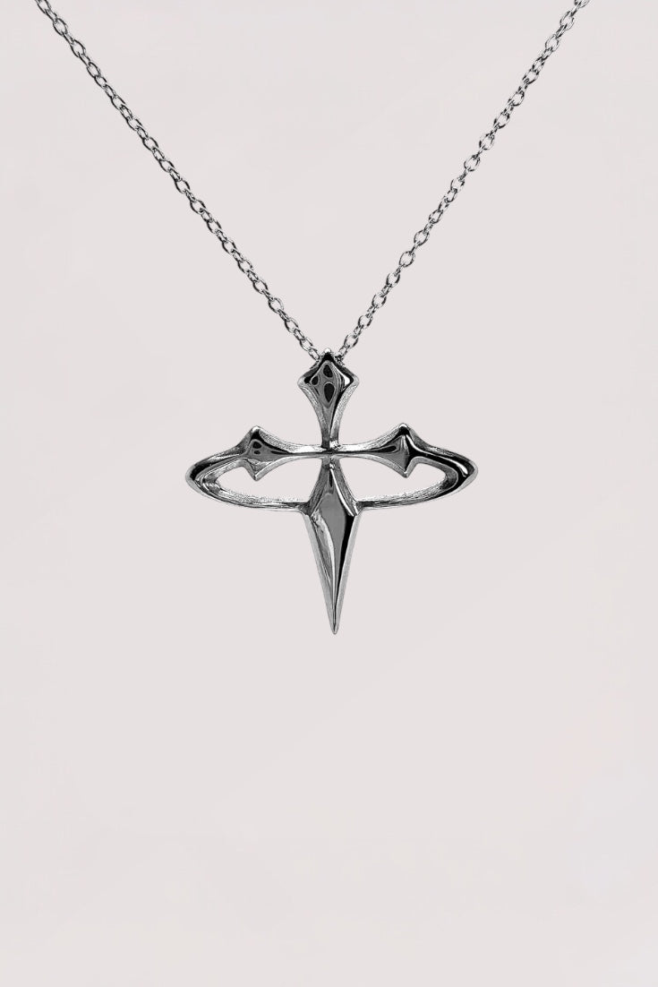 PIERCED HALO NECKLACE