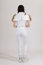 MEANT TO BE HOODIE VEST - WHITE