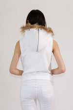 MEANT TO BE HOODIE VEST - WHITE