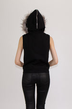 MEANT TO BE HOODIE VEST - BLACK