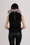 MEANT TO BE HOODIE VEST - BLACK