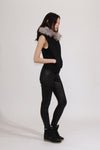 MEANT TO BE HOODIE VEST - BLACK