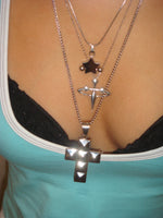 STUDDED CROSS PENDANT