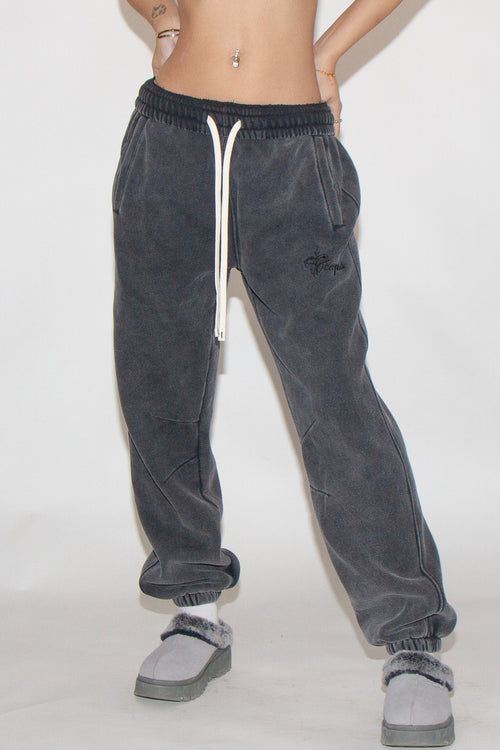 MINERAL WASH SWEAT PANTS