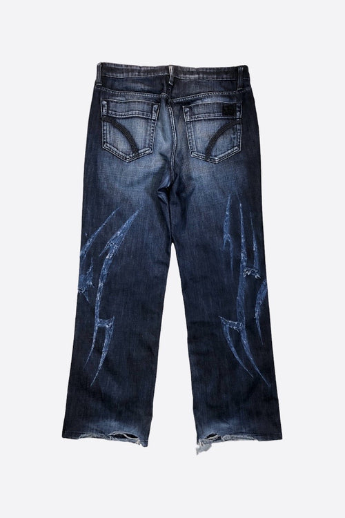 TRIBAL RIP DENIM