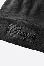 CURSIVE COTTON BEANIE