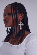 GOTHIC ROSARY EARRINGS