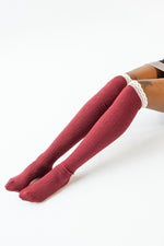 CABLE KNIT THIGH HIGHS
