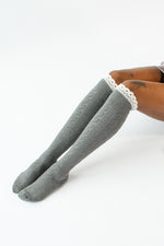 CABLE KNIT THIGH HIGHS