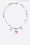 MARIA'S HEART NECKLACE - PINK